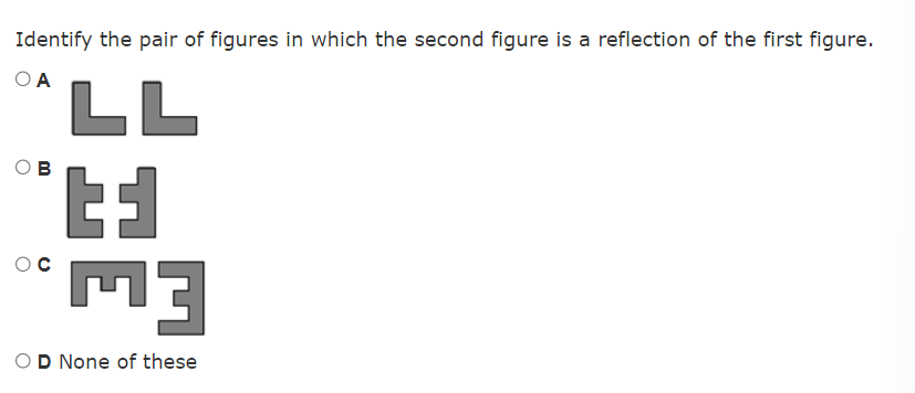 6. Identify the pair of figures in which the
