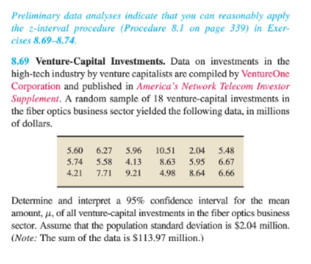 Preliminary data analyses indicate that you can