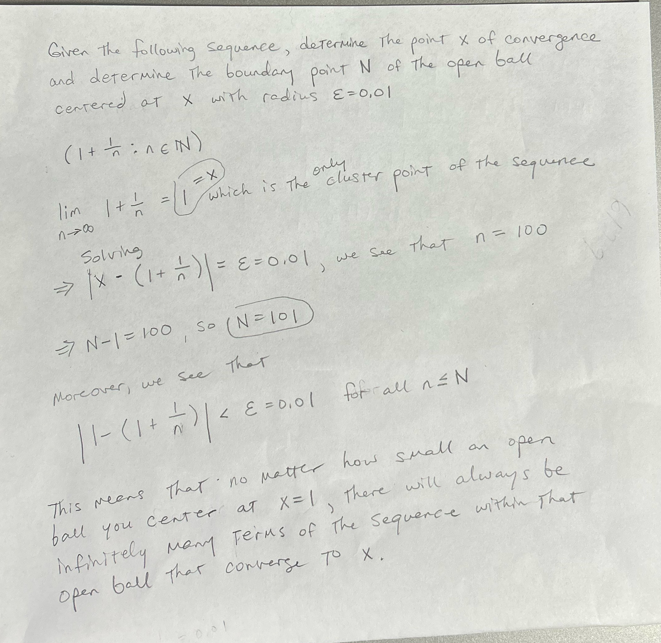 Could someone please check my work? Given the