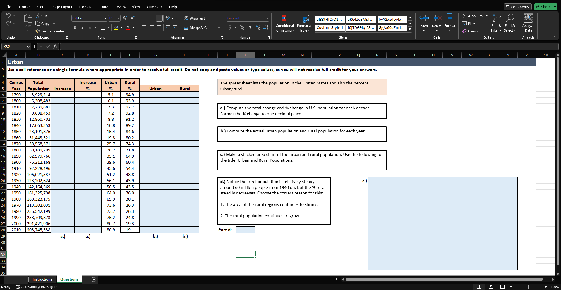 Hello! I need the formulas for this problem! Im