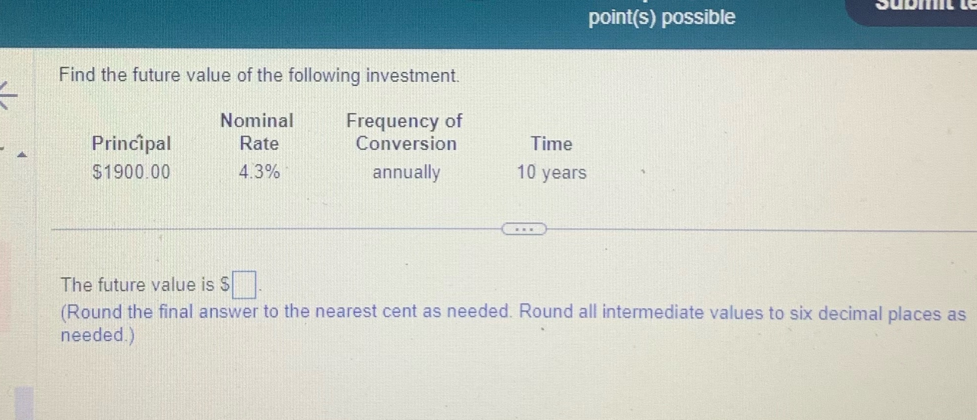 Can you round the final answer to the nearest