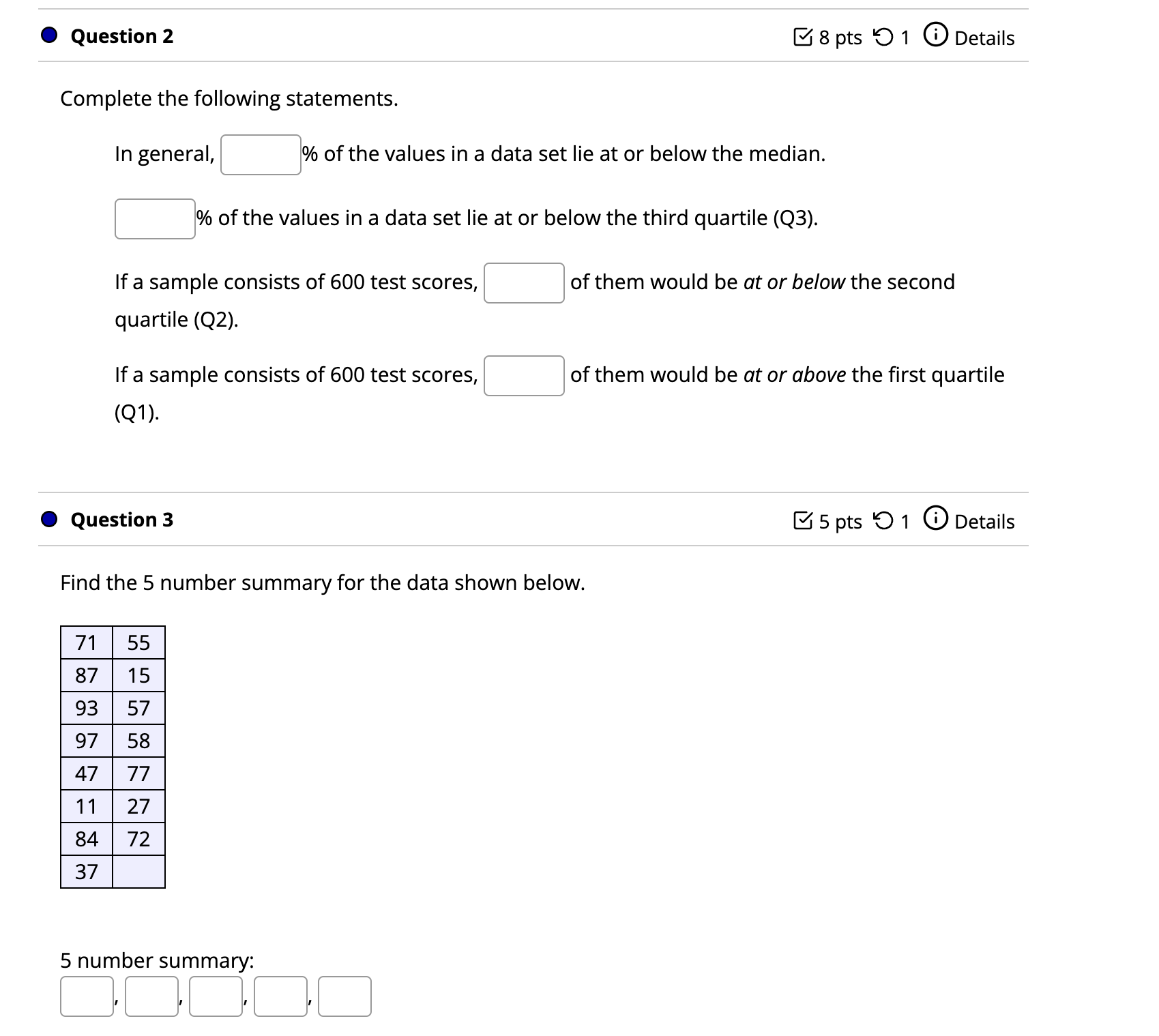 NO EXPLANATION NEEDED, ONLY ANSWERS PLEASE ASAP