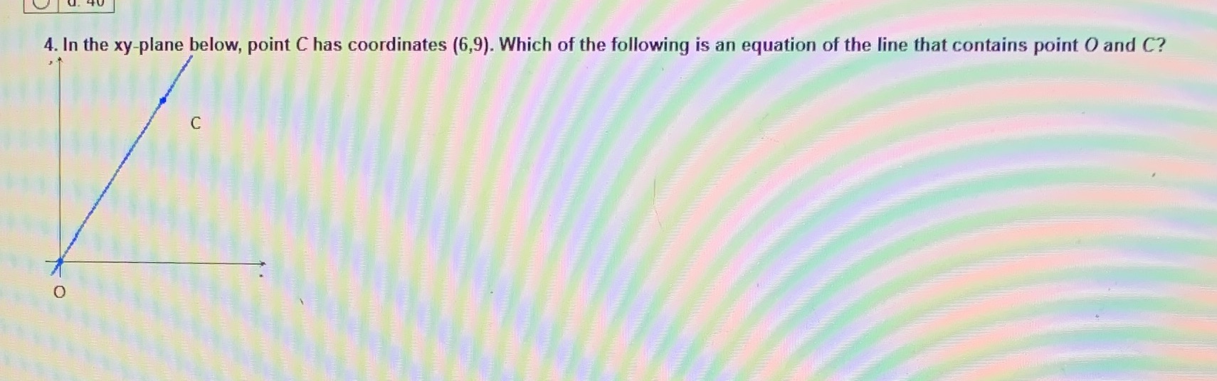 4. In the xy-plane below, point C has coordinates