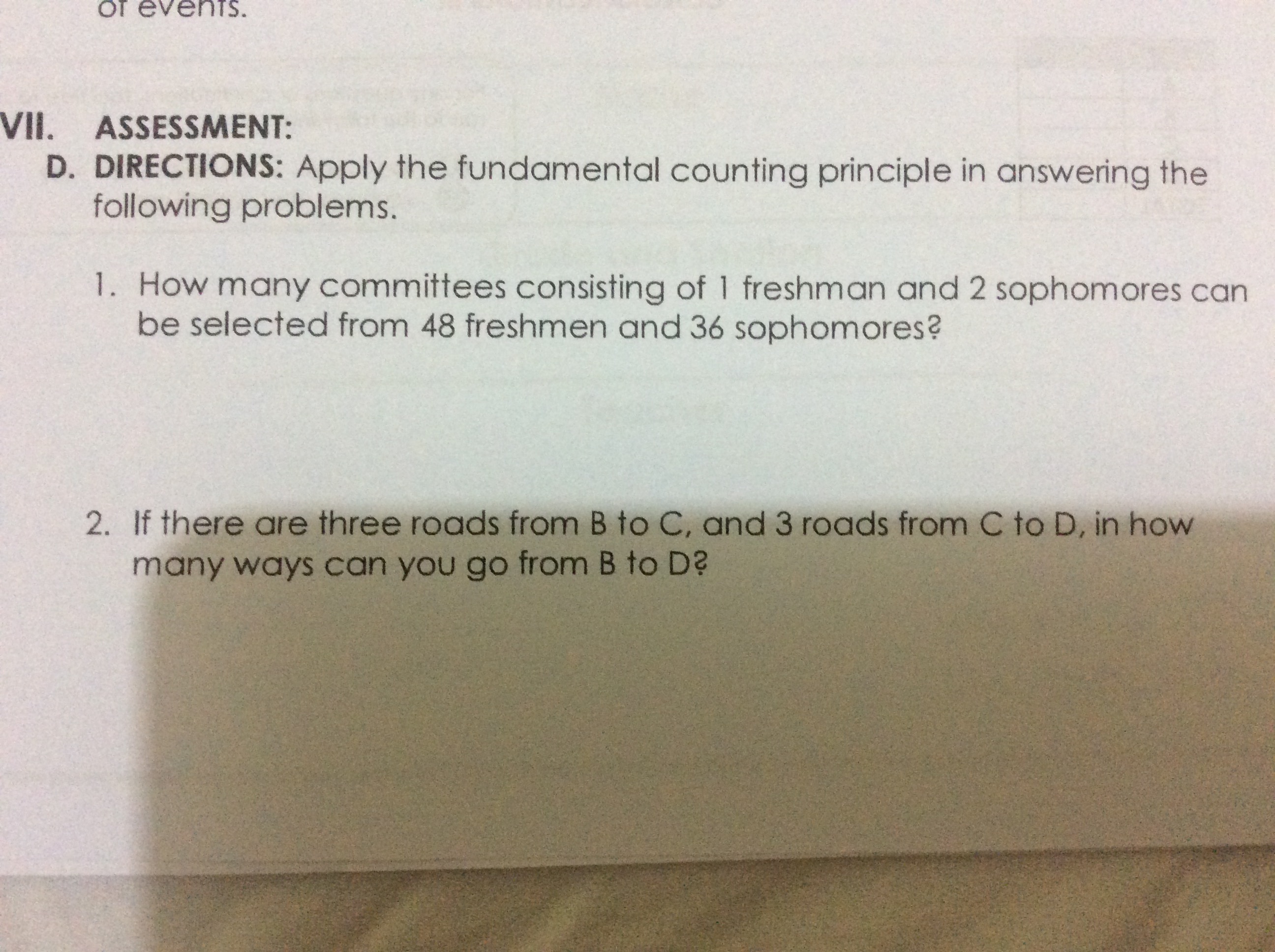 DIRECTIONS: Read and analyze each statement