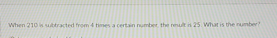 please explain When 210 is subtracted from 4