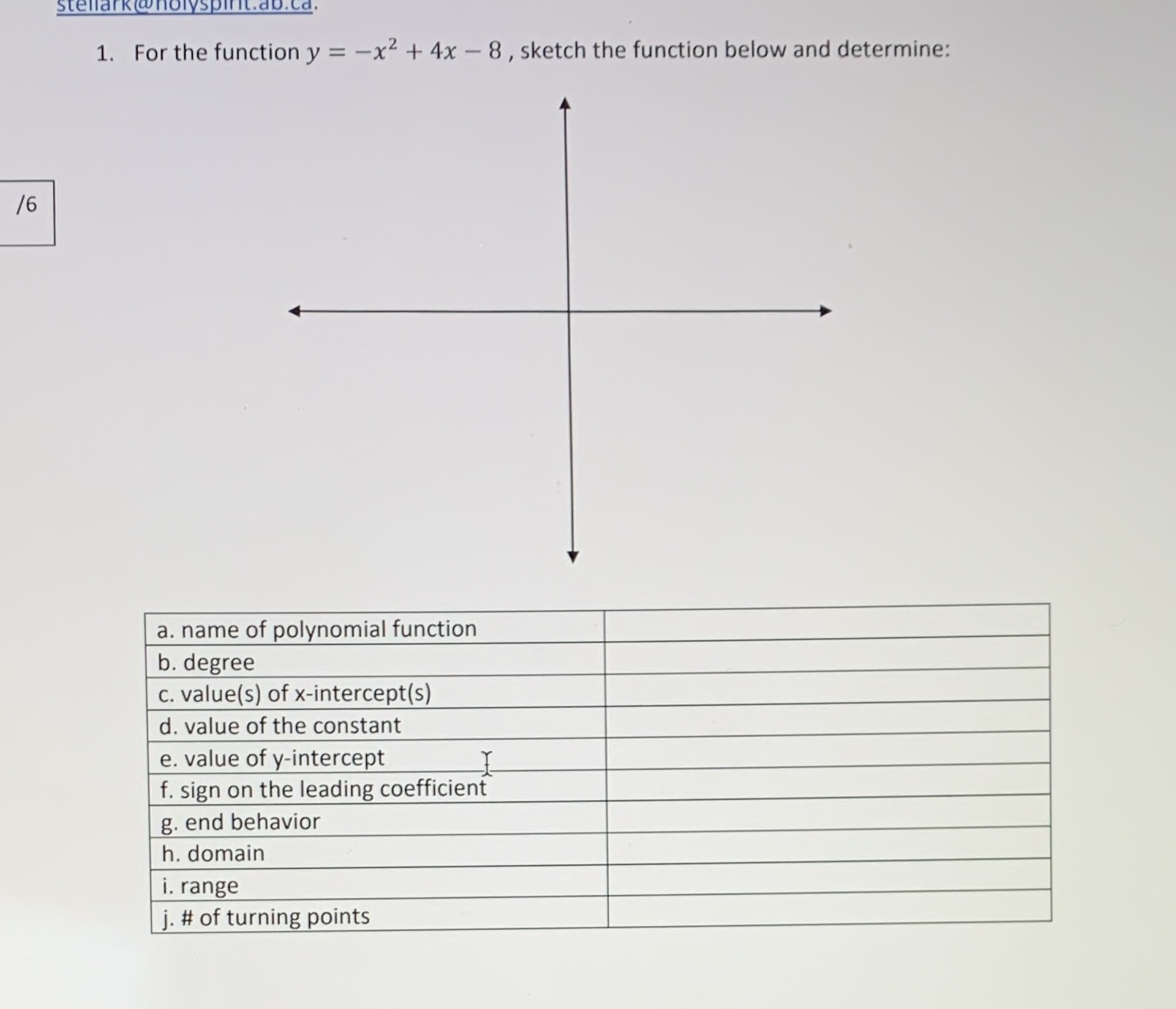 Stellark and 1. For the function y = -x2 + 4x -