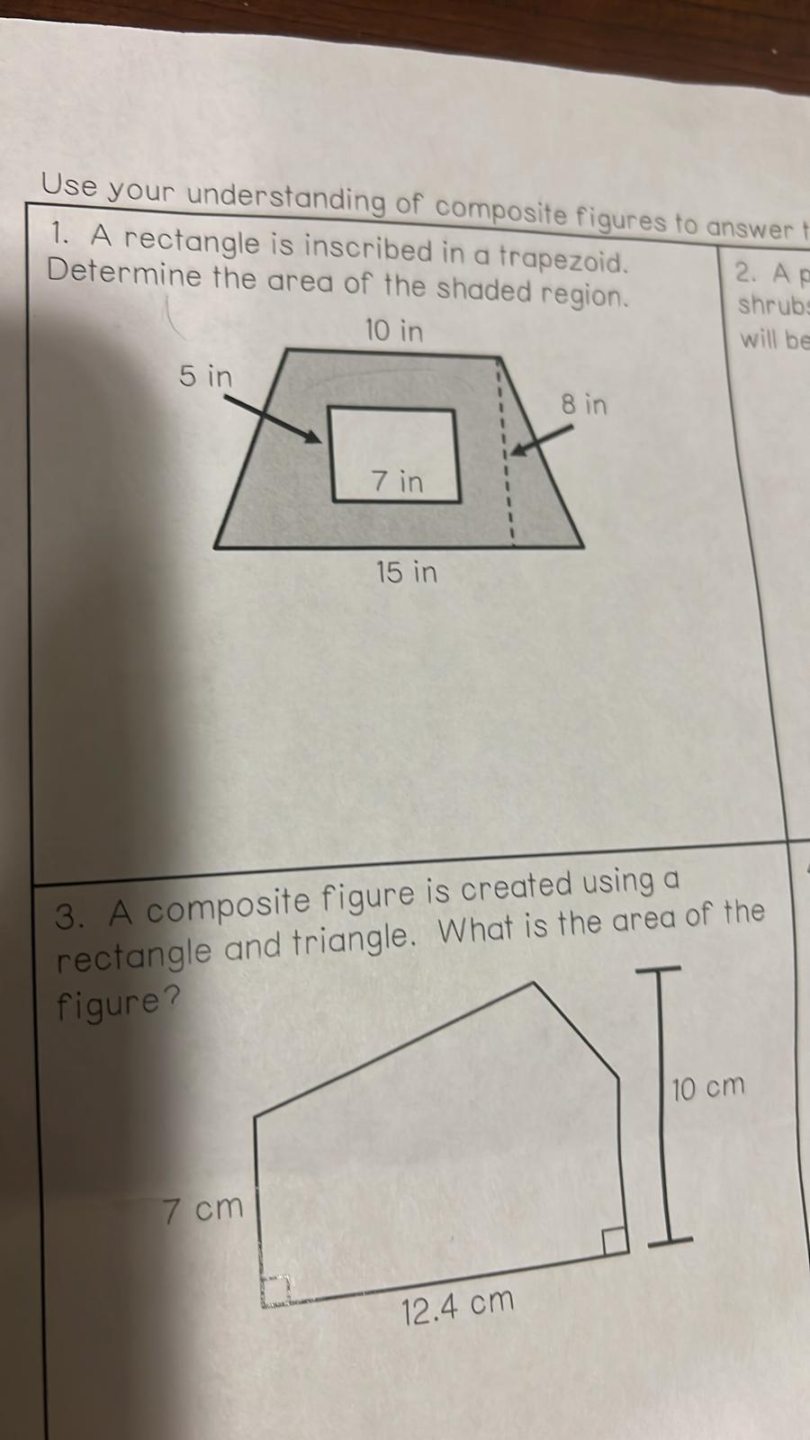 Use your understanding of composite figures to