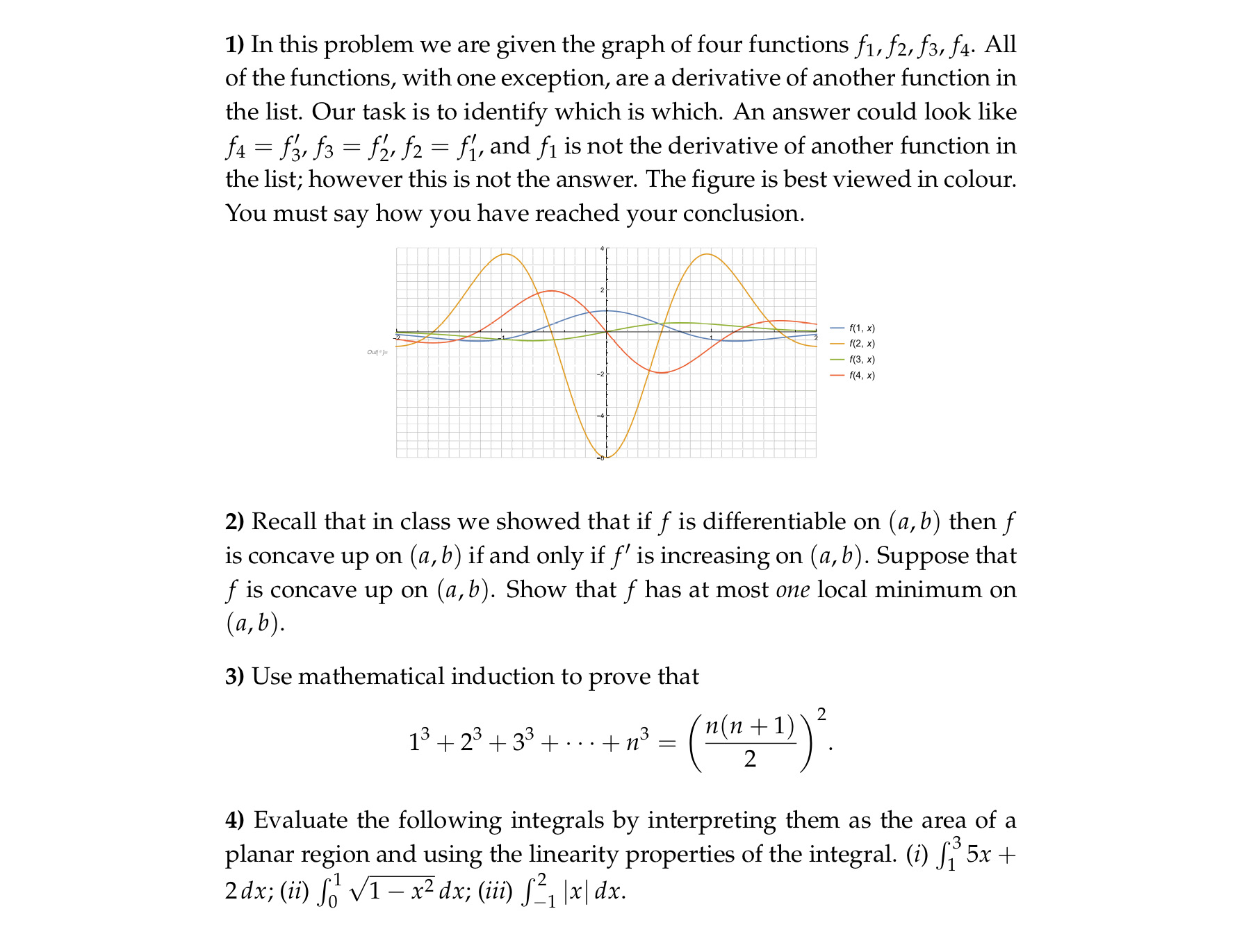 1. Please answer all questions fully showing all