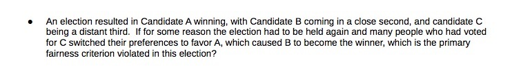An election resulted in Candidate A winning, with