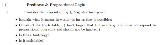 Discrete Math [4] Predicate & Propositional Logic