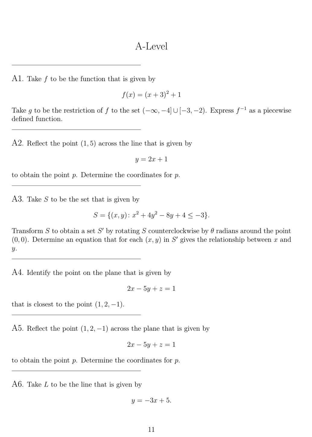 Help please /graph if needed A-Level Al. Take f