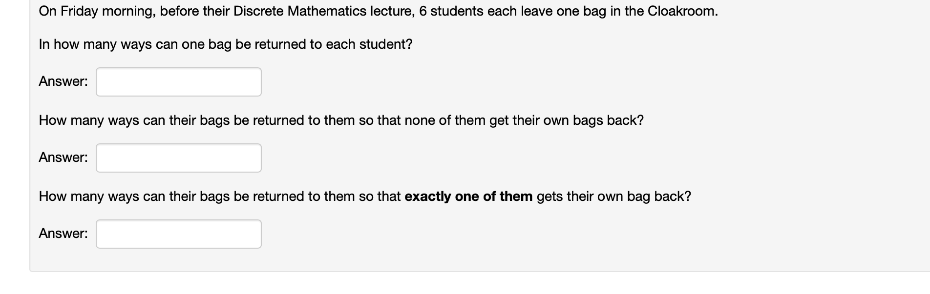 No need to show full solution (2 points) A secret