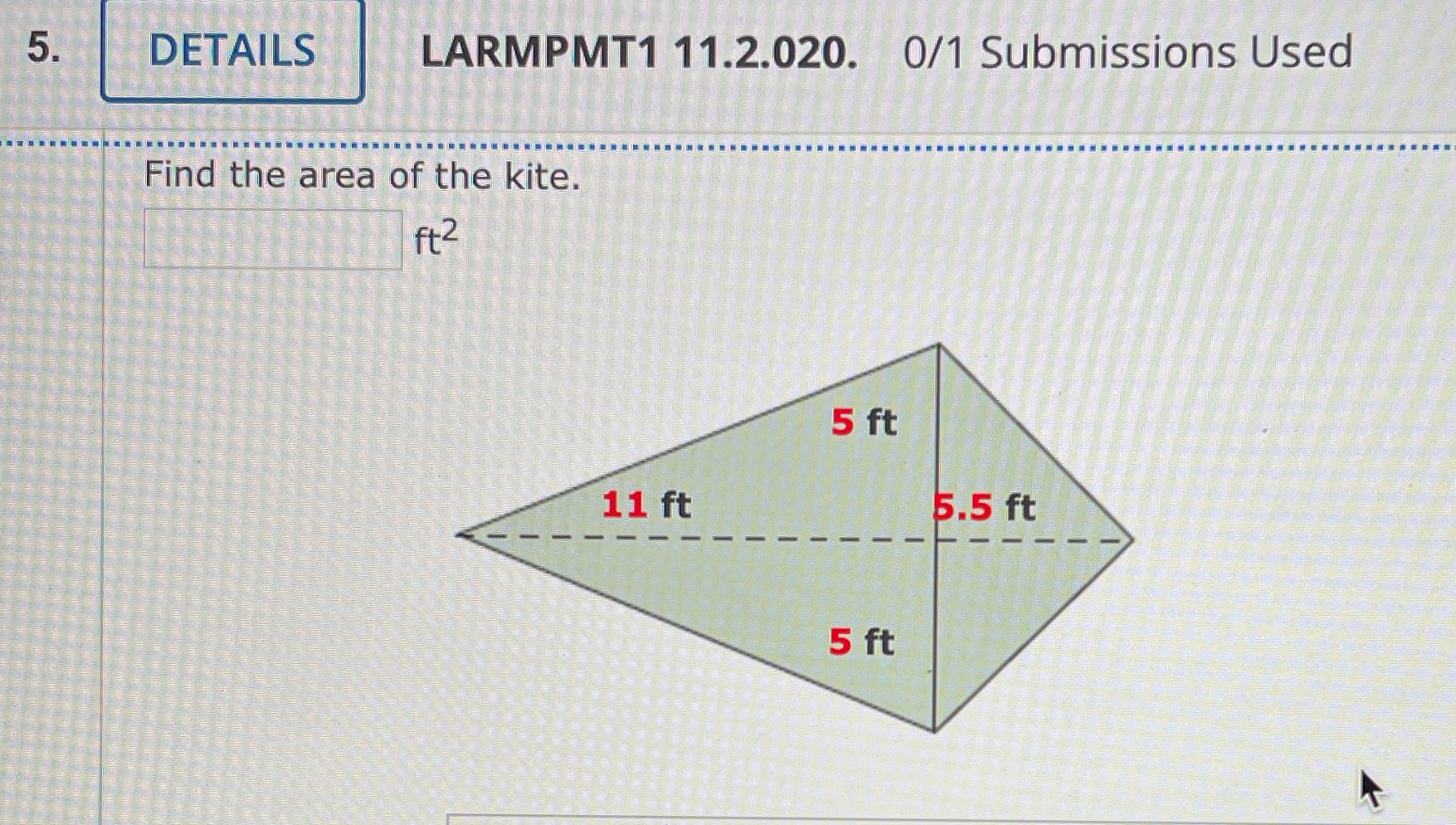 5. DETAILS LARMPMT1 11.2.020. 0/1 Submissions