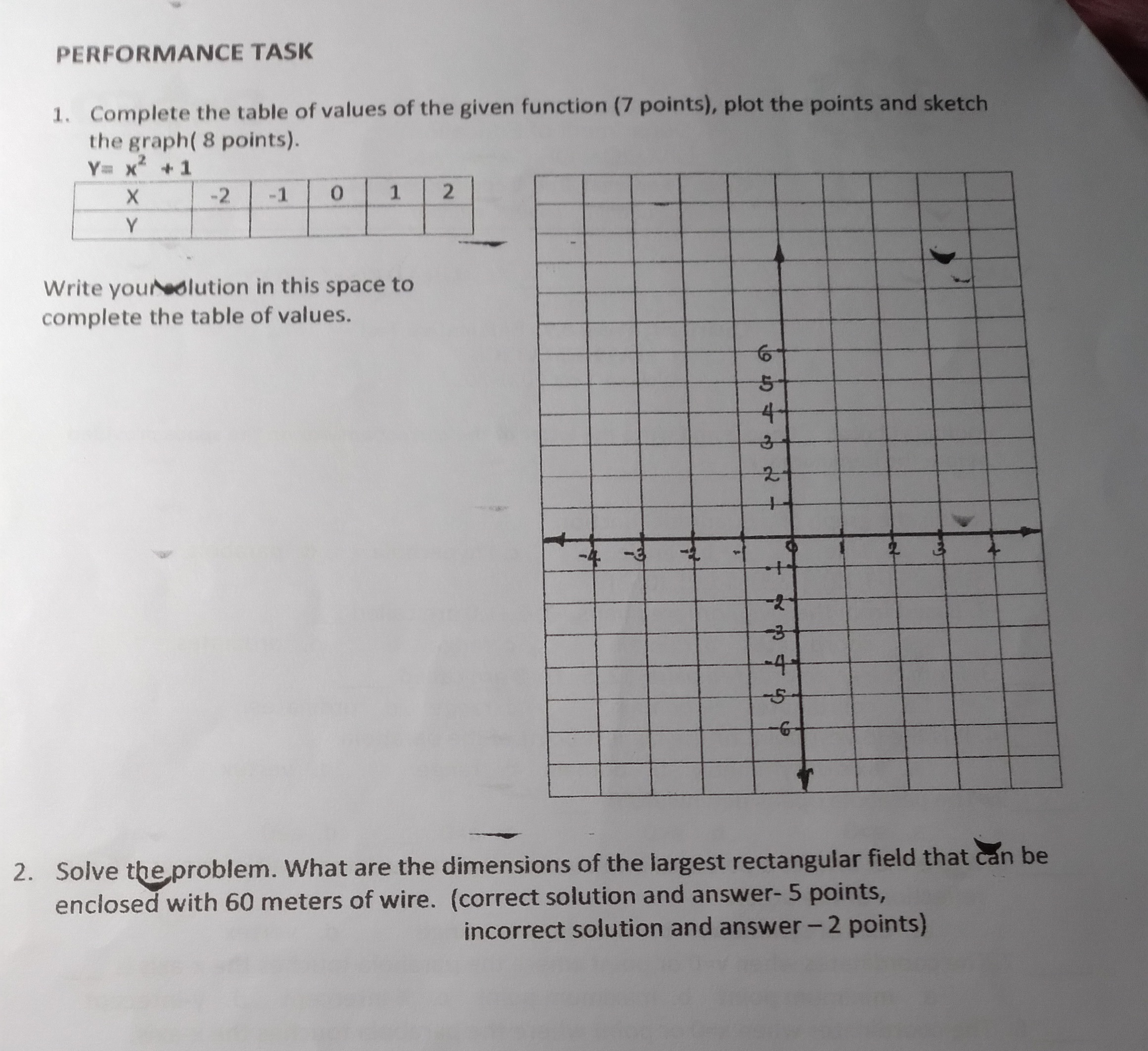 Multiple Choice. Choose and write the letter of