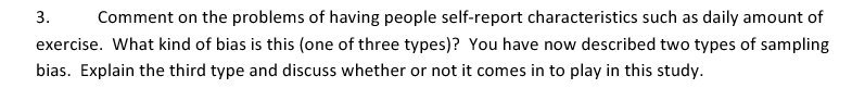 3. Comment on the problems of having people
