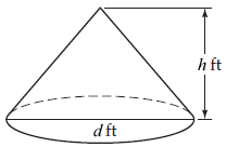 Find the volume of the figure. For calculations