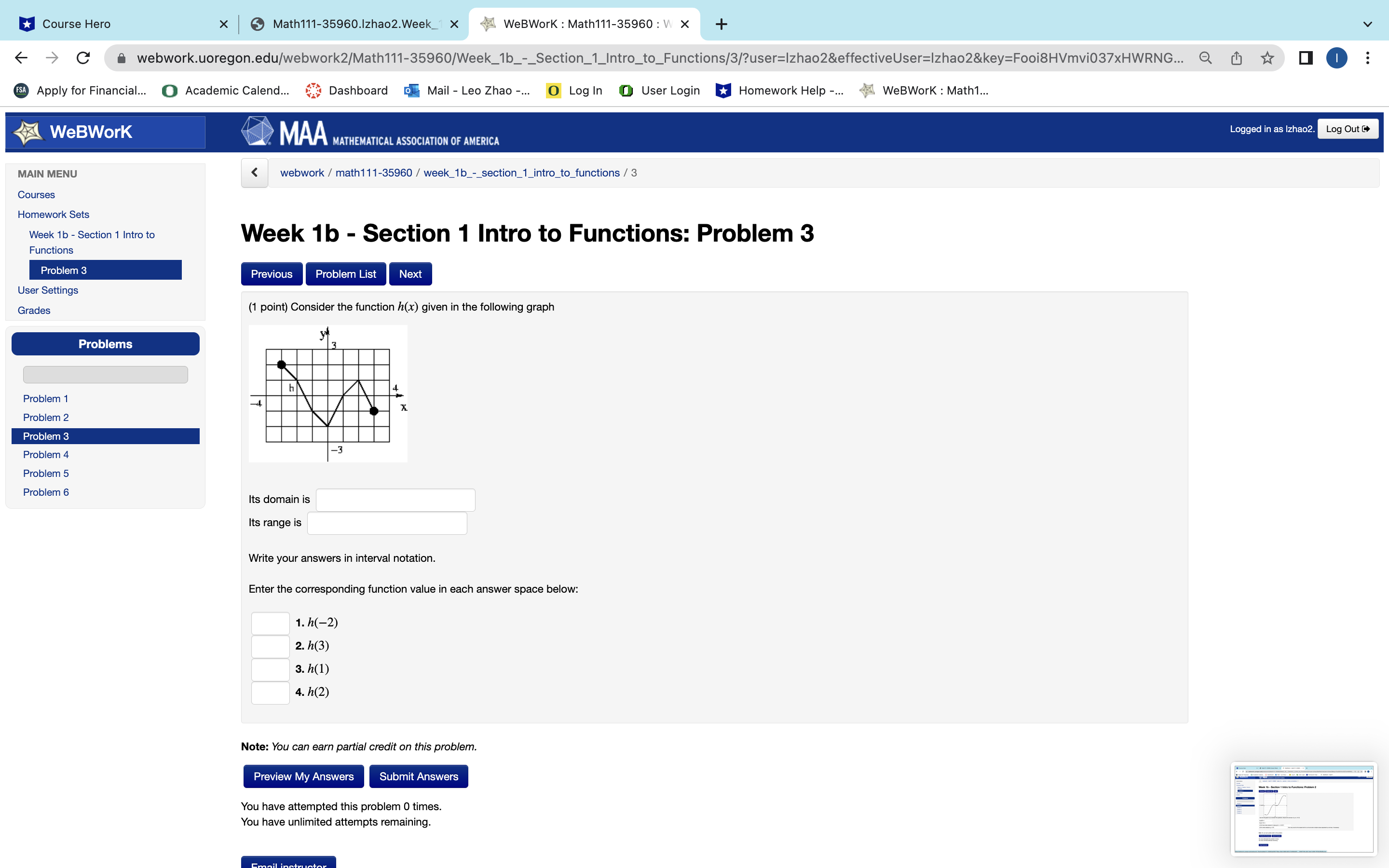 Course Hero x Math111-35960.Izhao2.Week_1 X