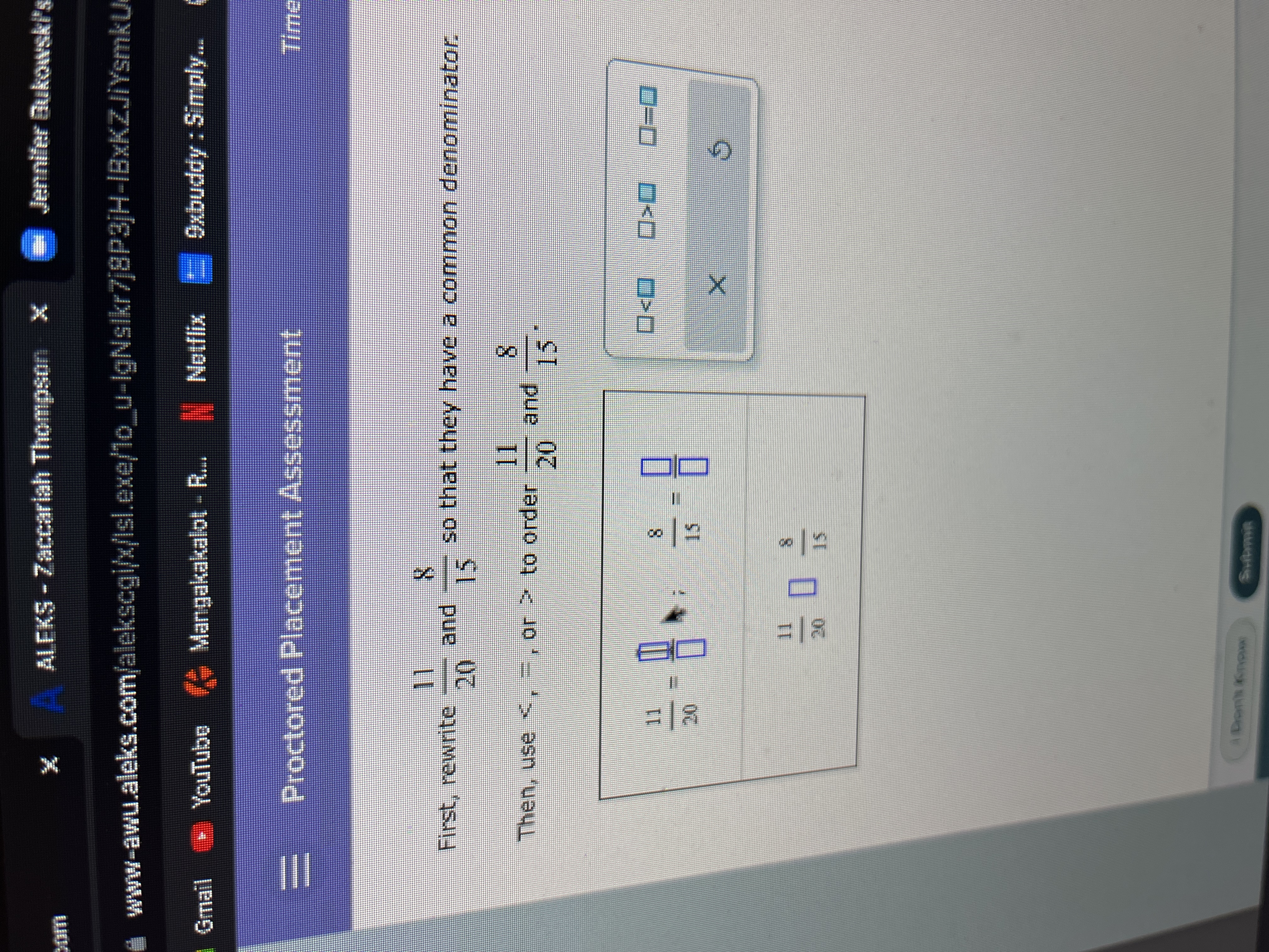 A ALEKS - Zaccariah Thompson X Jennifer