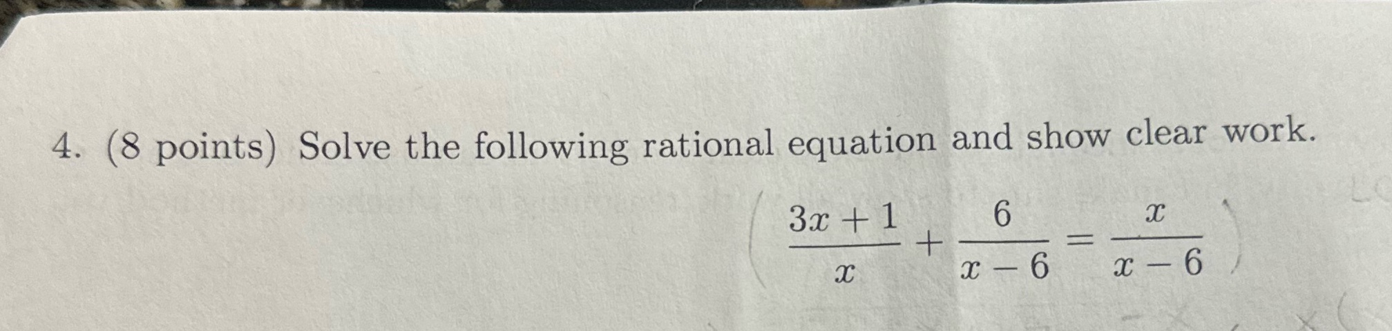 how do you solve this in step by step 4. (8