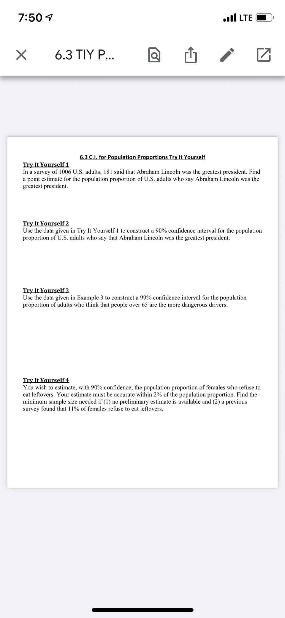 Math help for these questions. 7:504 LTE C D X