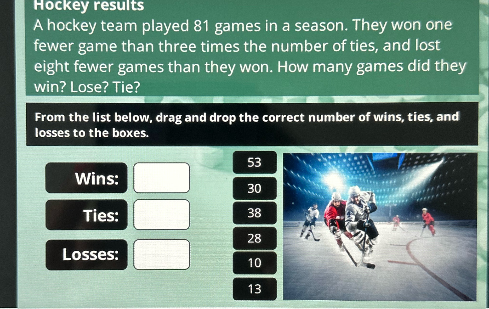 HockeyPls help Hockey results A hockey team