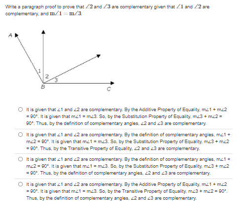 Number 1 Write a paragraph proof to prove that /