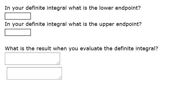 In your definite integral what is the lower