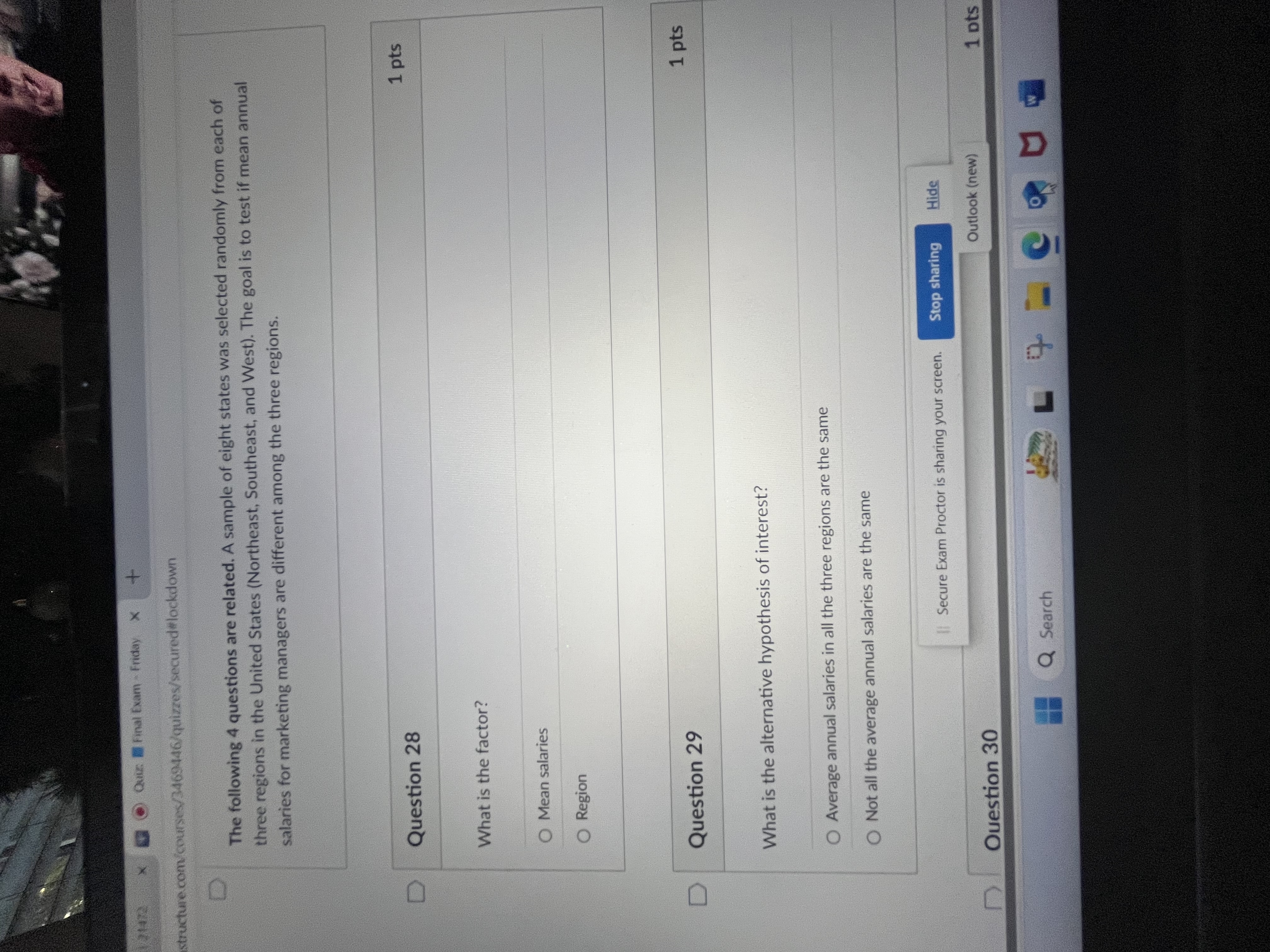 Quiz: 1 Final Exam . Friday X + structure.com