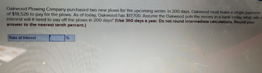 please help me!! Oakwood Plowing Company