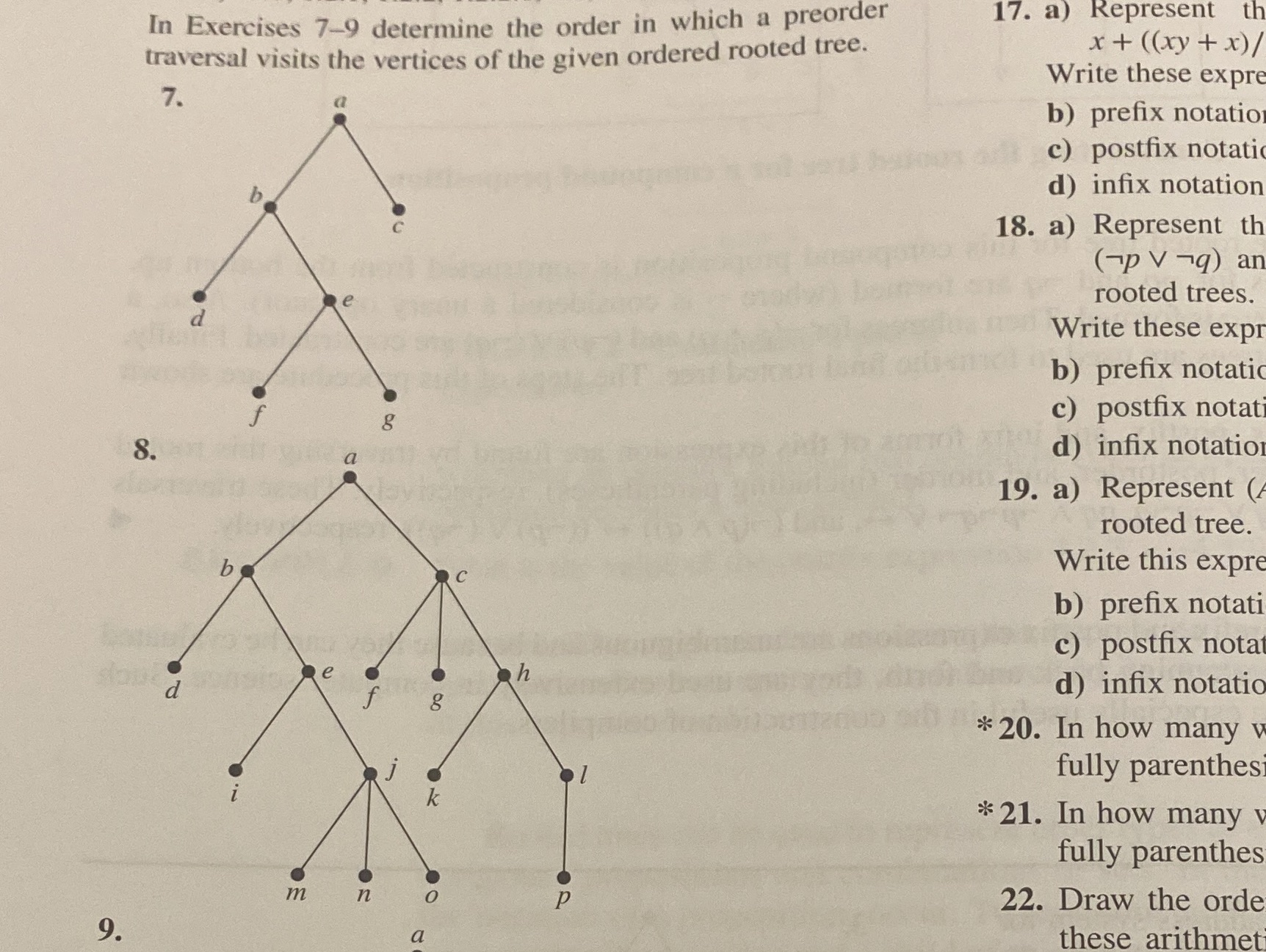 #8 In Exercises 7-9 determine the order in which