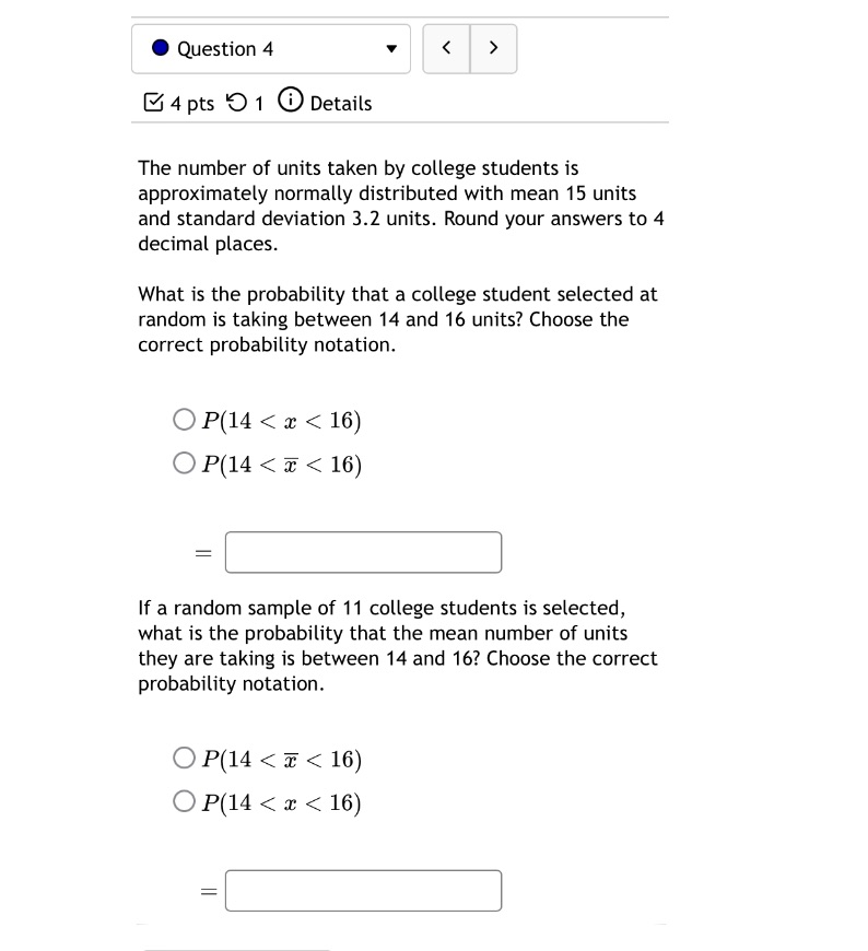 Final. I need help finding answers for question 4