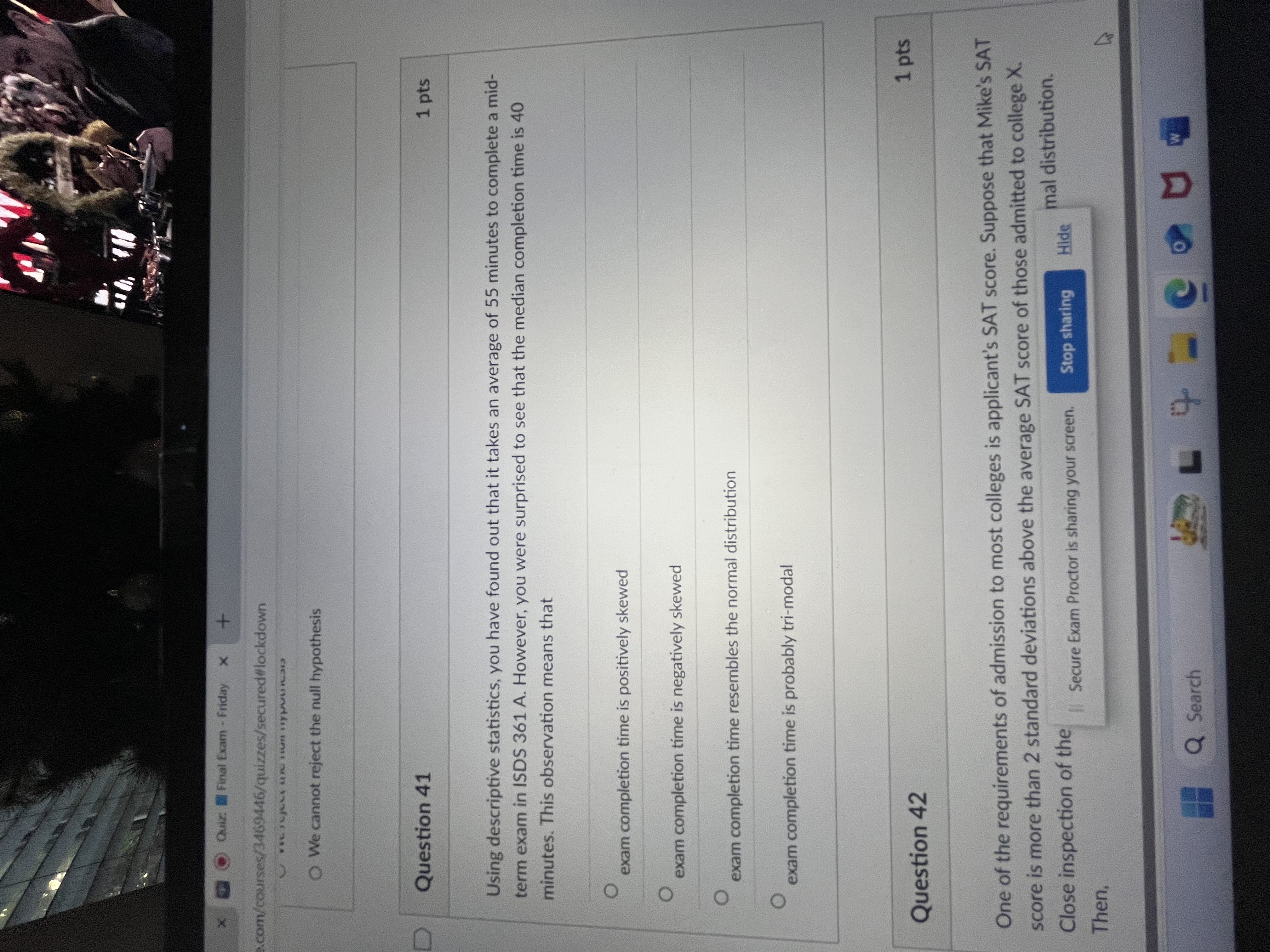 Quiz: 1 Final Exam . Friday X + structure.com