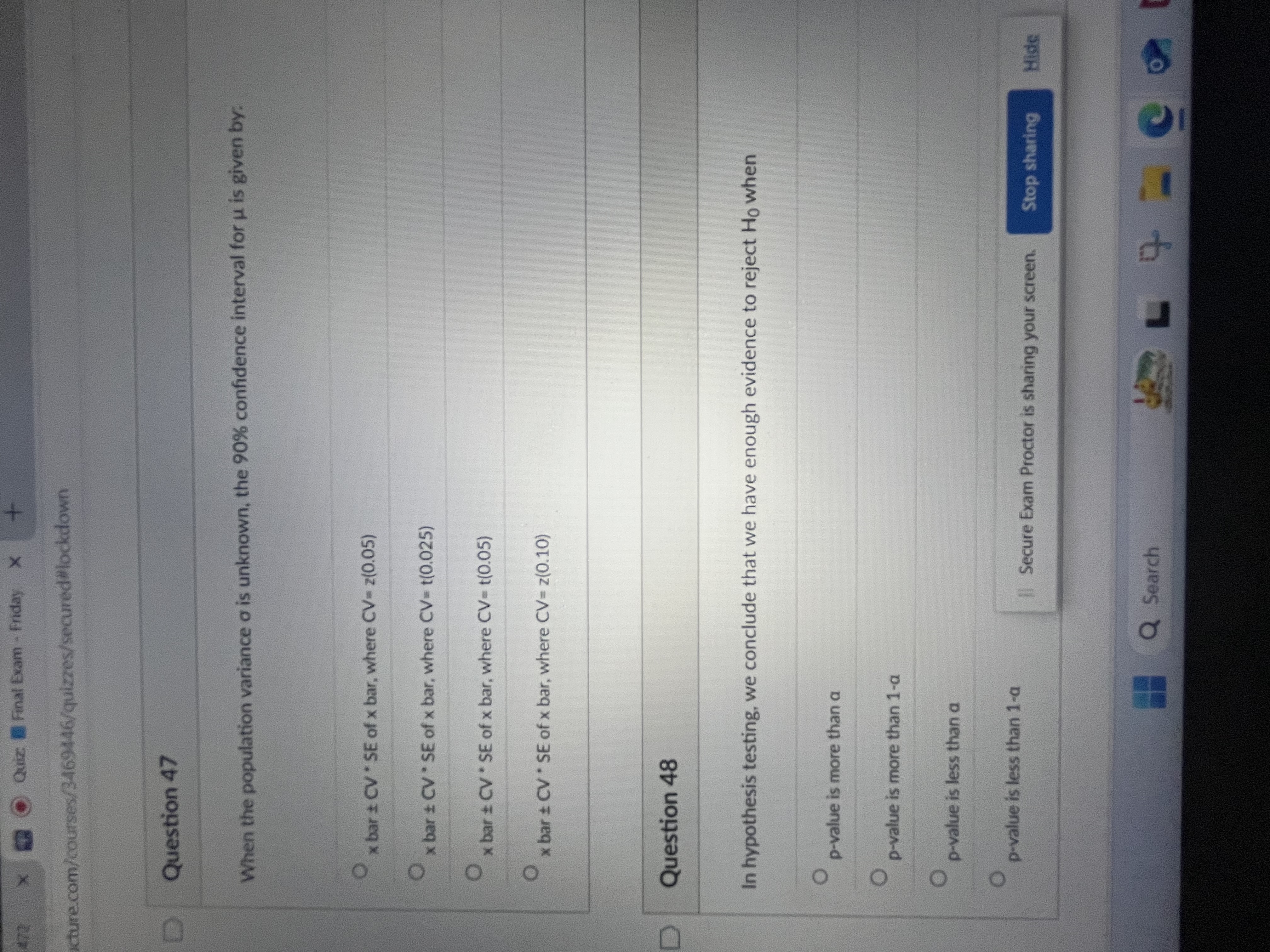 Quiz: 1 Final Exam . Friday X + structure.com