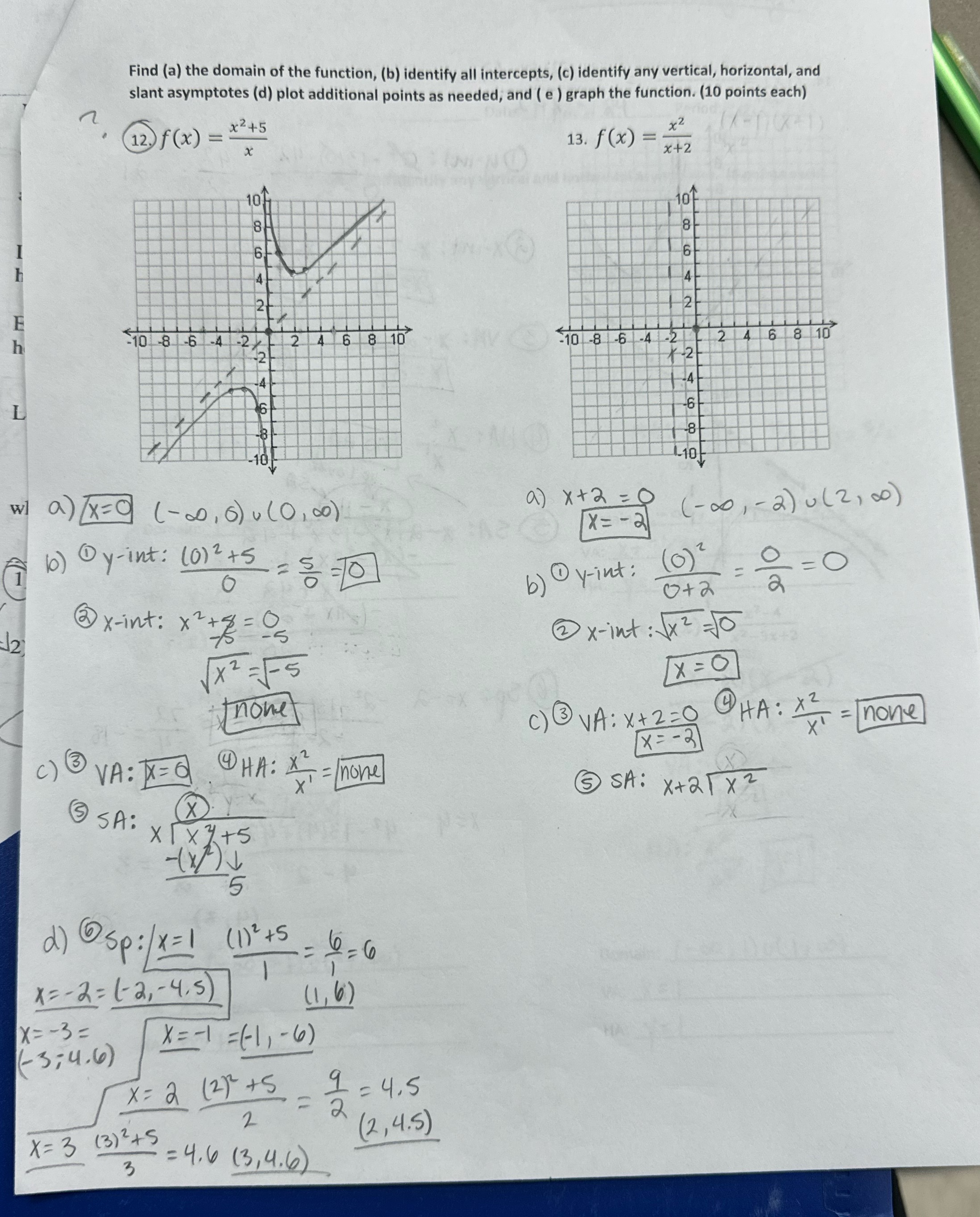 need help on #12 and 13 please Find (a) the