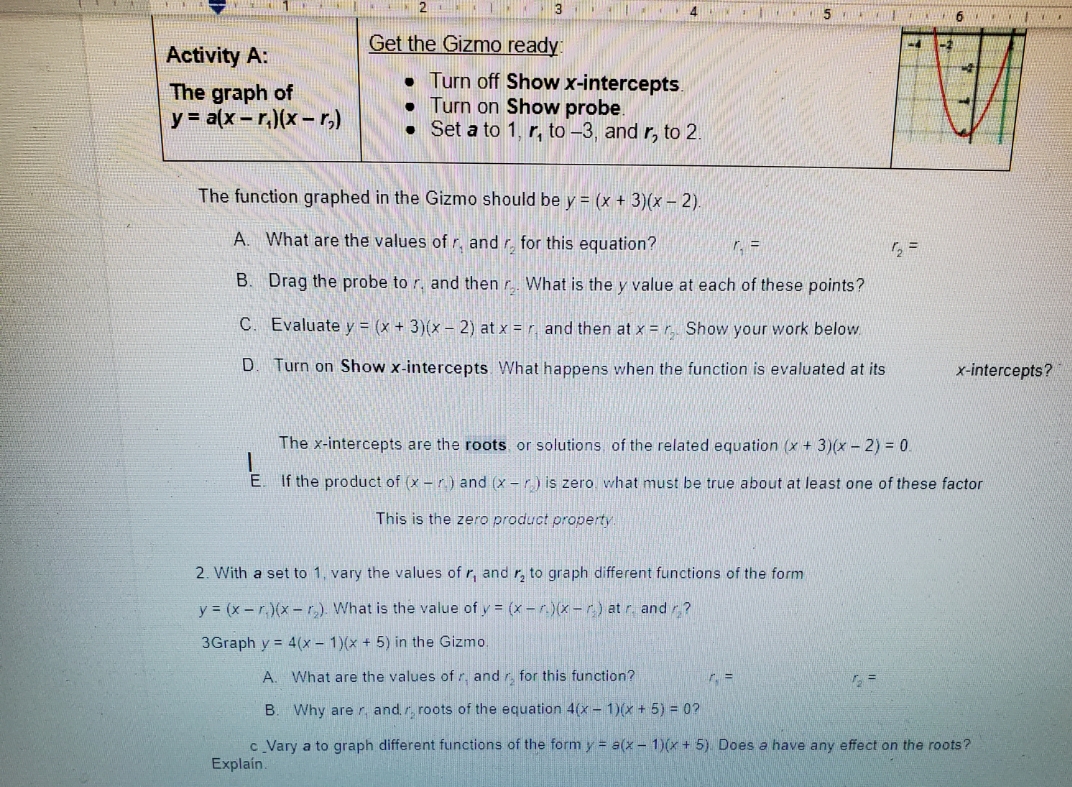 Good luck ? 2 3 Activity A: Get the Gizmo ready: