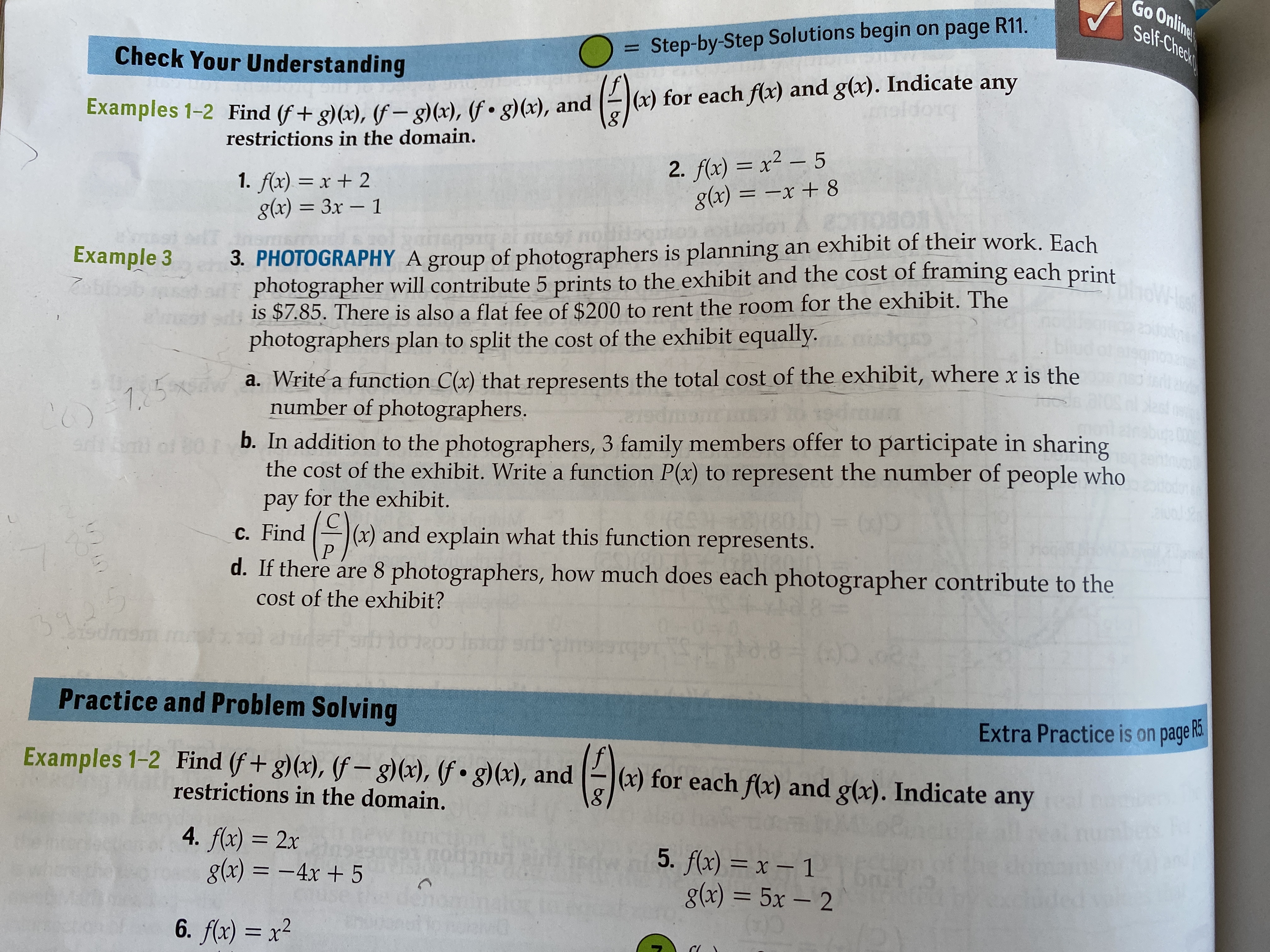 Please explain how to solve #3 with composition