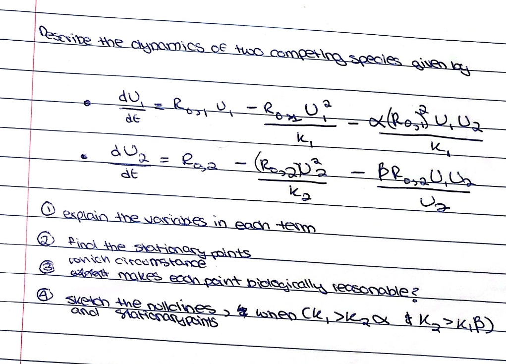 mathematical biology: population dynamics-lotka