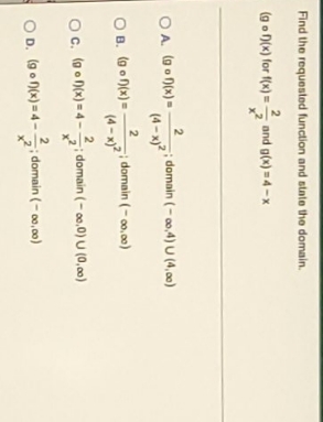 Question 6 Find the requested function and sinto