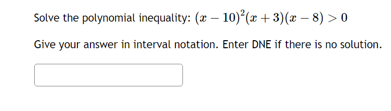 Solve the following inequality and graph the