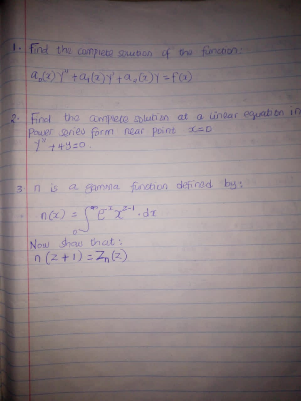 Explain each step of your solution 1. Find the