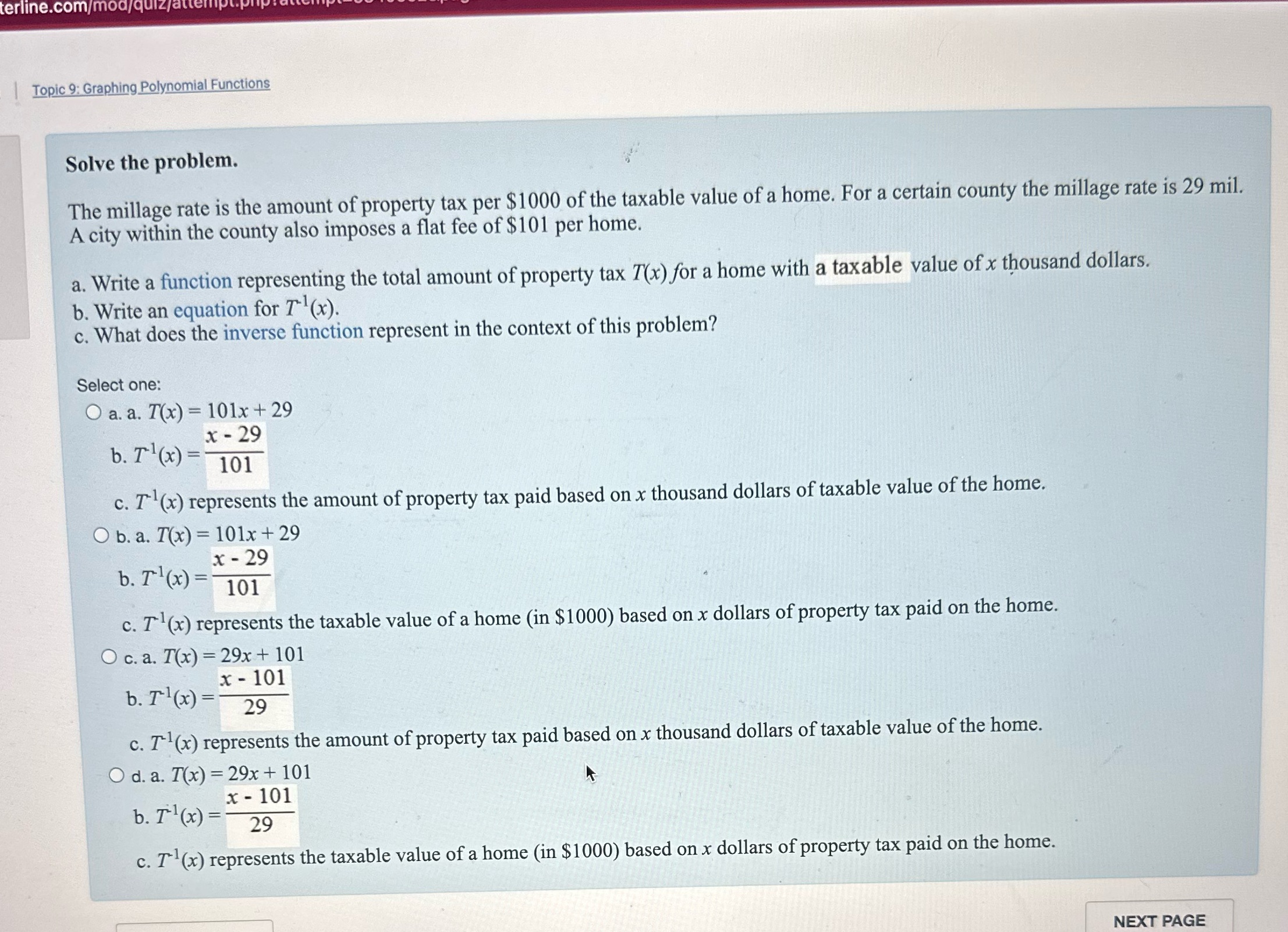 terline.com/mod/quiz/ Topic 9: Graphing