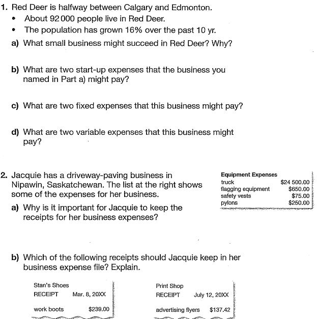 3. Quentin took a business trip to Calgary to