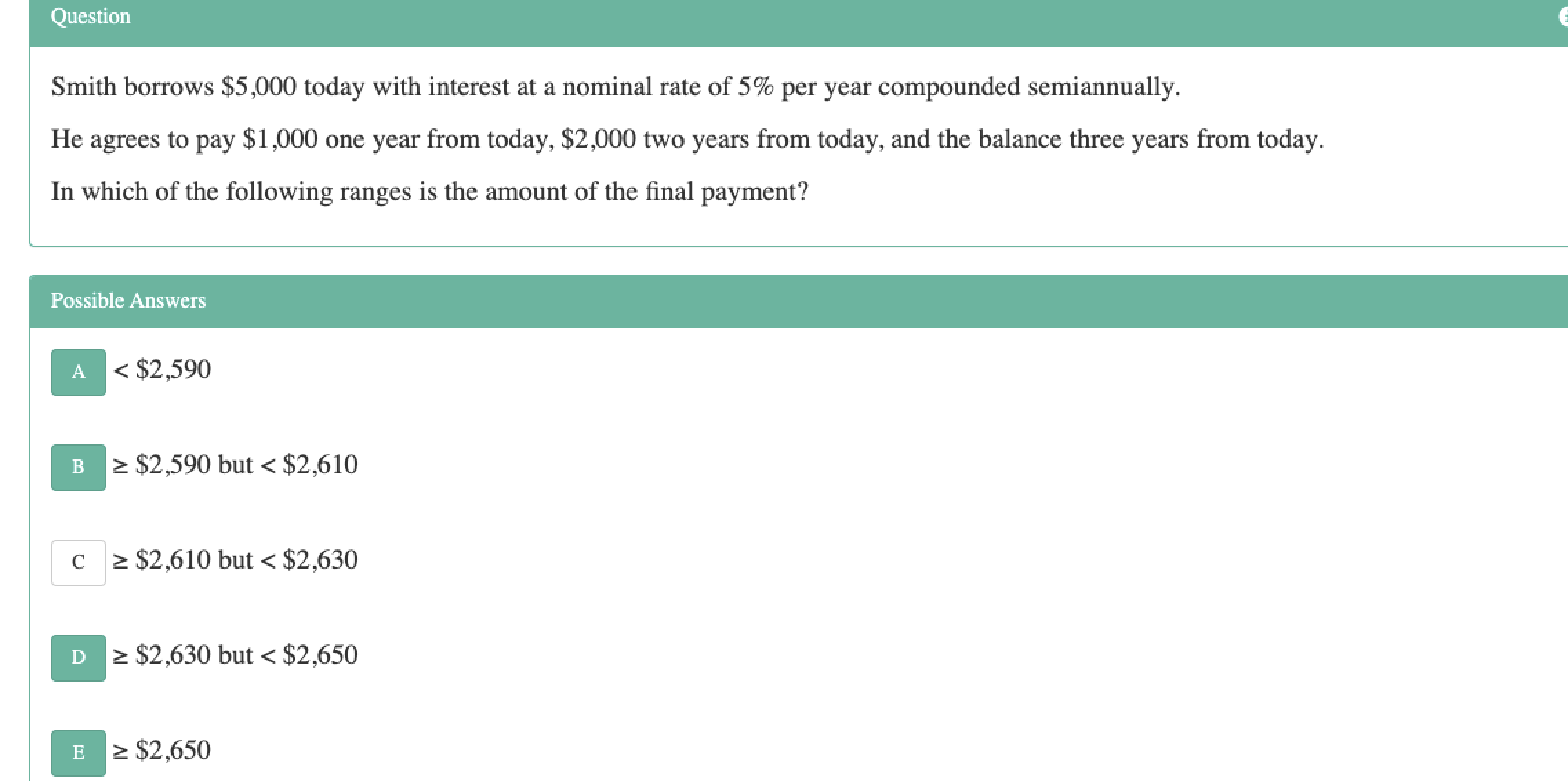 Actuarial Science question. Please don't use