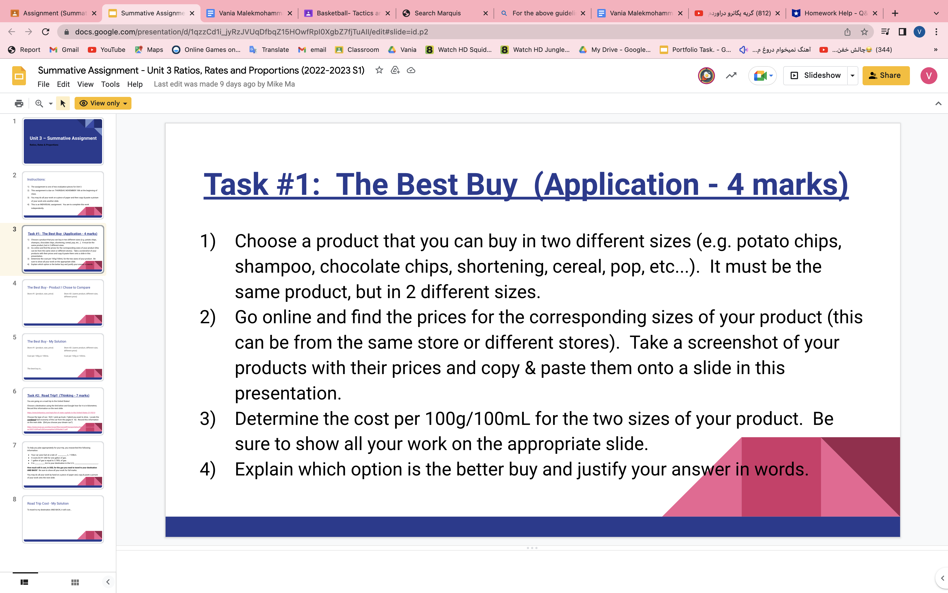 Assignment (Summat X X Summative Assignme X Vania