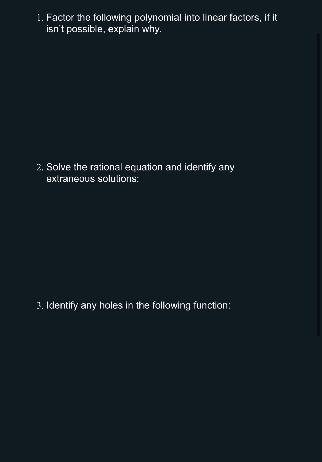 Can someone help solve this? 1. Factor the