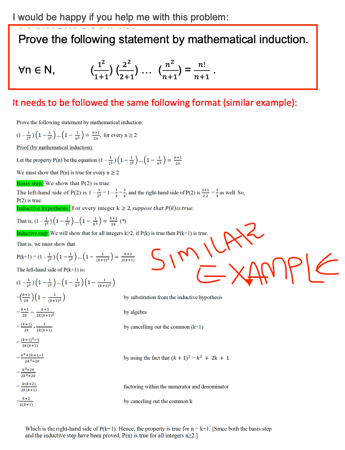 I would be happy if you help me with this