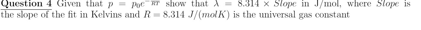 Question 4 Given that p = poreW Show that /\\ =