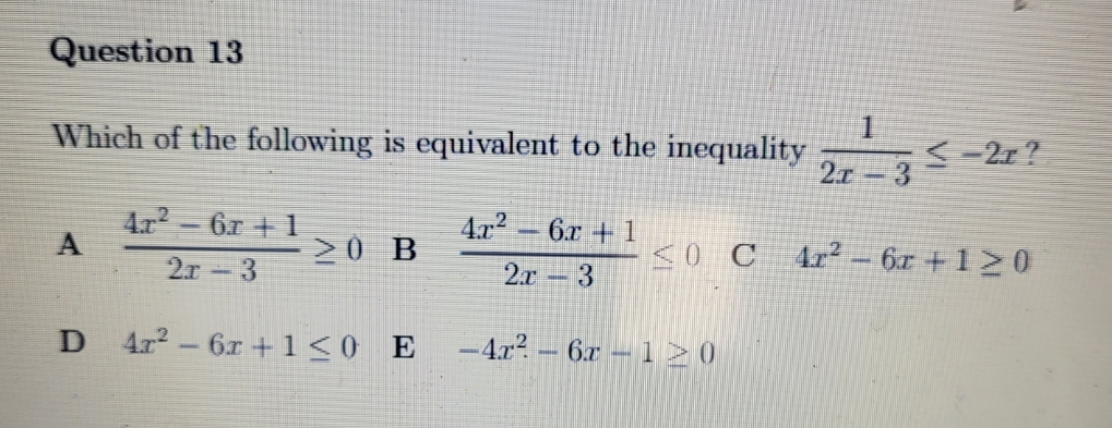 no extra detail Question 13 Which of the