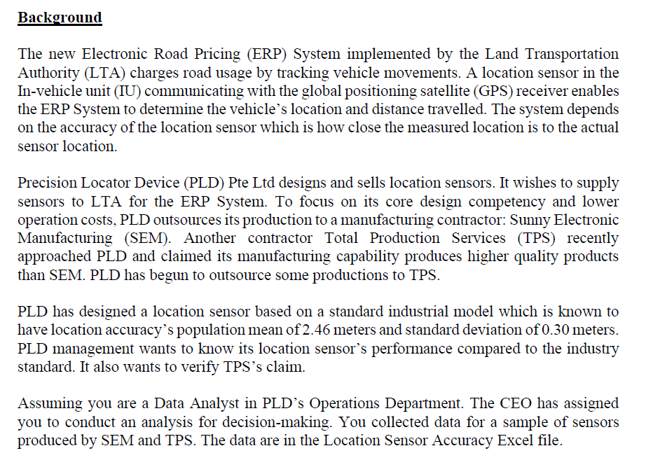 Background The new Electronic Road Pricing (ERP)
