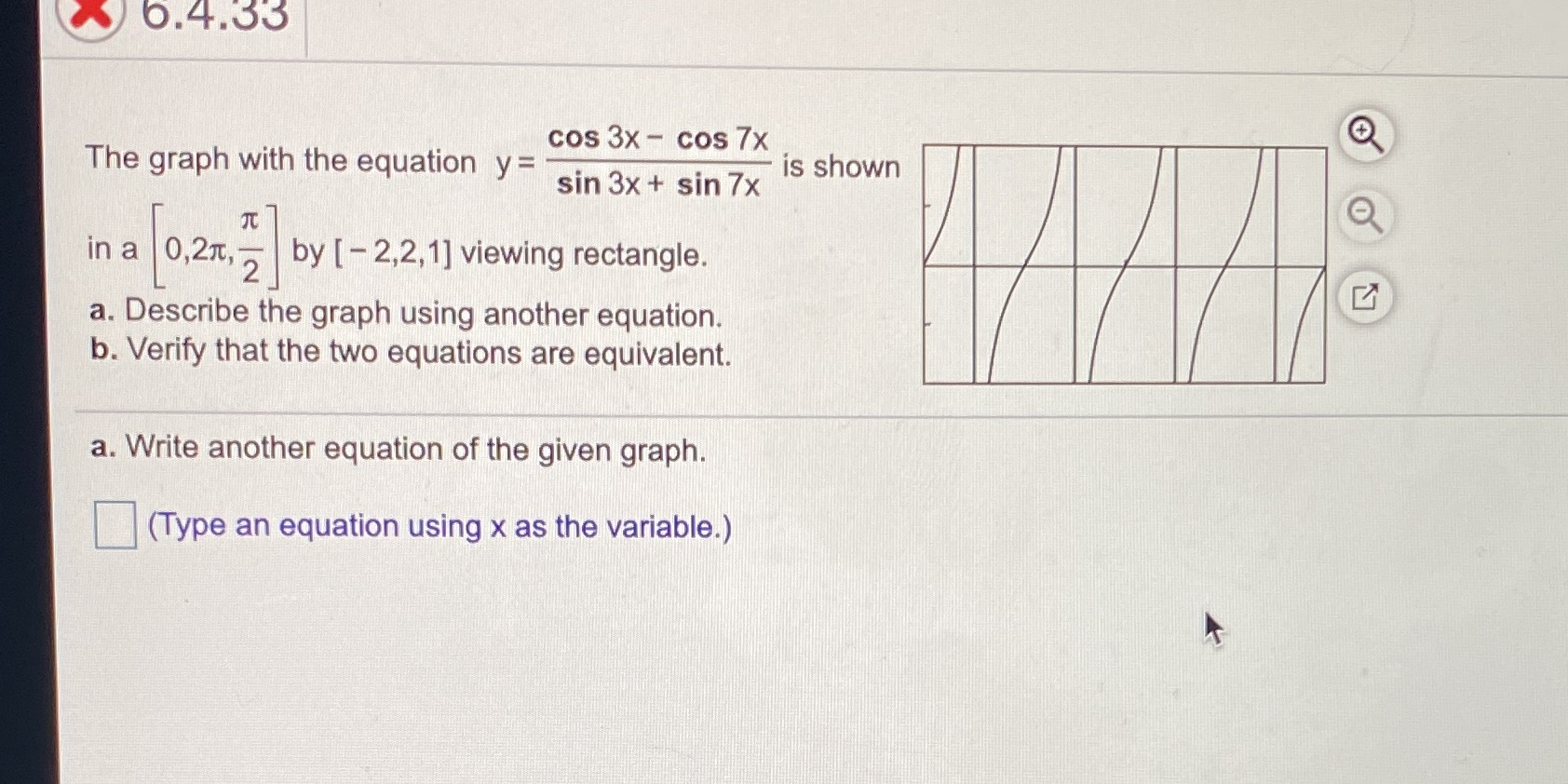 Please help, What is the equation of the graph?